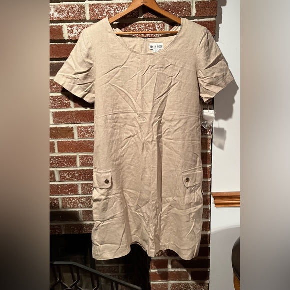 Donna Ricco Dresses & Skirts - Donna Ricco - Beige Linen Dress